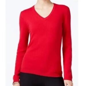 Charter Club 100% Cashmere Red Sweater
